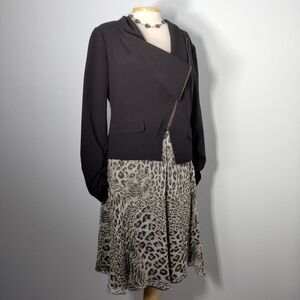 David Brooks Gray and Cream Skirt